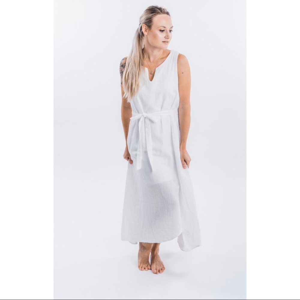 It Is Well L.A. White Cotton Reversible Dress